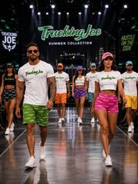 Image 1 of Multi-Logo Print short sets