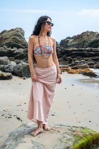 Image 1 of Lined Bias Skirt Sea Salt