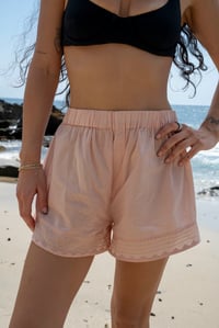 Image 4 of Applique Short in Sea Salt