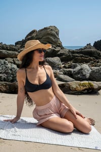 Image 1 of Applique Short in Sea Salt