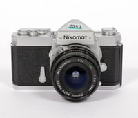 Image 2 of Nikon Nikkormat FTN 35mm SLR film camera with 28mm F2.8 wide angle lens #2583