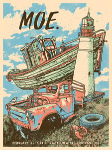 Image of Moe. VIP 2018 Portland, ME Off White Variant