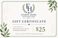 Image 1 of Fisher Home Inspirations E-Gift Certificates