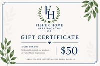 Image 2 of Fisher Home Inspirations E-Gift Certificates