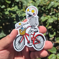 Image 1 of Bicycle Calavera Vinyl Sticker