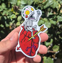 Image 1 of Calavera y Corazón Vinyl Sticker