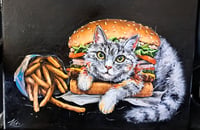 Image 1 of Cat combo! Original painting