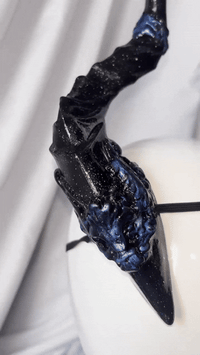 Image 2 of Filagree Succubus Horns | blue Glitter | L