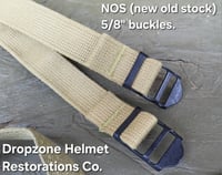 Image 5 of WWII 517th PRCT Chinstraps. NOS Buckles & HBT Webbing. 