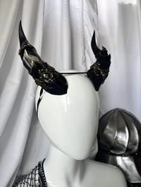 Image 4 of Filagree Dragon Horns | Gold | 