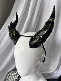 Image 1 of Filagree Dragon Horns | Gold | 