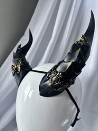 Image 2 of Filagree Dragon Horns | Gold | 