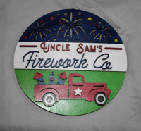Image 2 of 10 inch Hand Painted Layered Door Hangers-Page 3