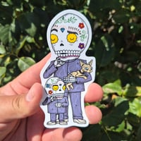Image 1 of Dr Evil Calavera Vinyl Sticker