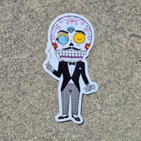 Image 2 of El Catrín Calavera Vinyl Sticker