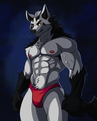 Mightyena Print