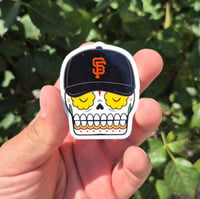 Image 2 of SF Calavera Mini Vinyl Sticker