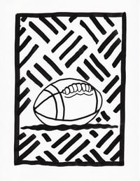 Image 1 of "PIGSKIN SPIN" ORIGANAL DRAWINGS