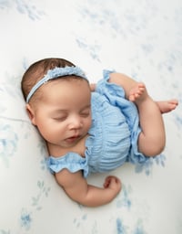 TRUE BLUE WITNEY HEIRLOOM ROMPER | PREORDER