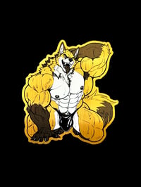Fox Bodybuilder Sticker