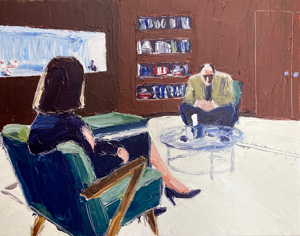 Image of Melfi and Tony (original on canvas)