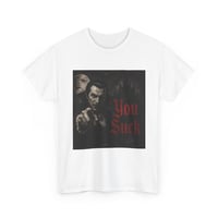 Image 2 of Vintage Vampire Horror Tee — "You Suck" Graphic T-Shirt