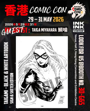 Image of Pre-Order HKCC : Taigami - Black & White Art book *Signed & Sketch *