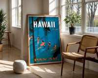 Image 2 of Pan Am – Jet Clippers to Hawaii – Vintage Travel Poster