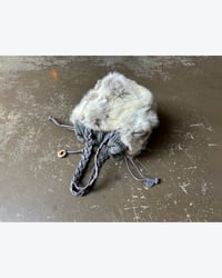 Image 11 of ITALIAN LEATHER AND FUR KNIT BAG