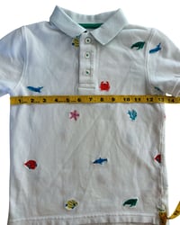 Image 4 of Mini Boden Embroidered Sea Life Polo-6-7Y