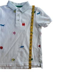 Image 5 of Mini Boden Embroidered Sea Life Polo-6-7Y