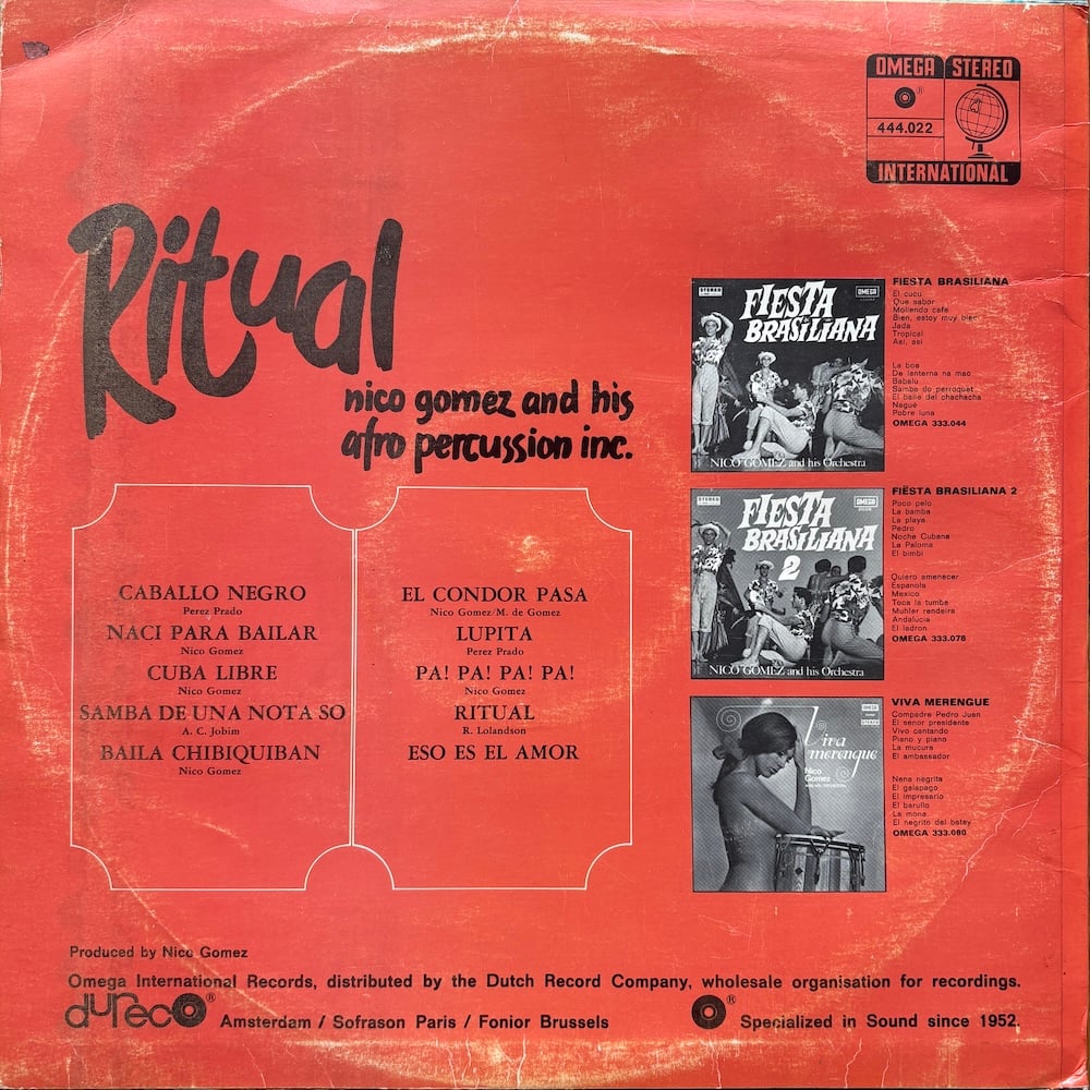 Nico Gomez And His Afro Percussion Inc. – Ritual (Omega Nico Gomez And His Afro Percussion Inc. – Ritual (Omega