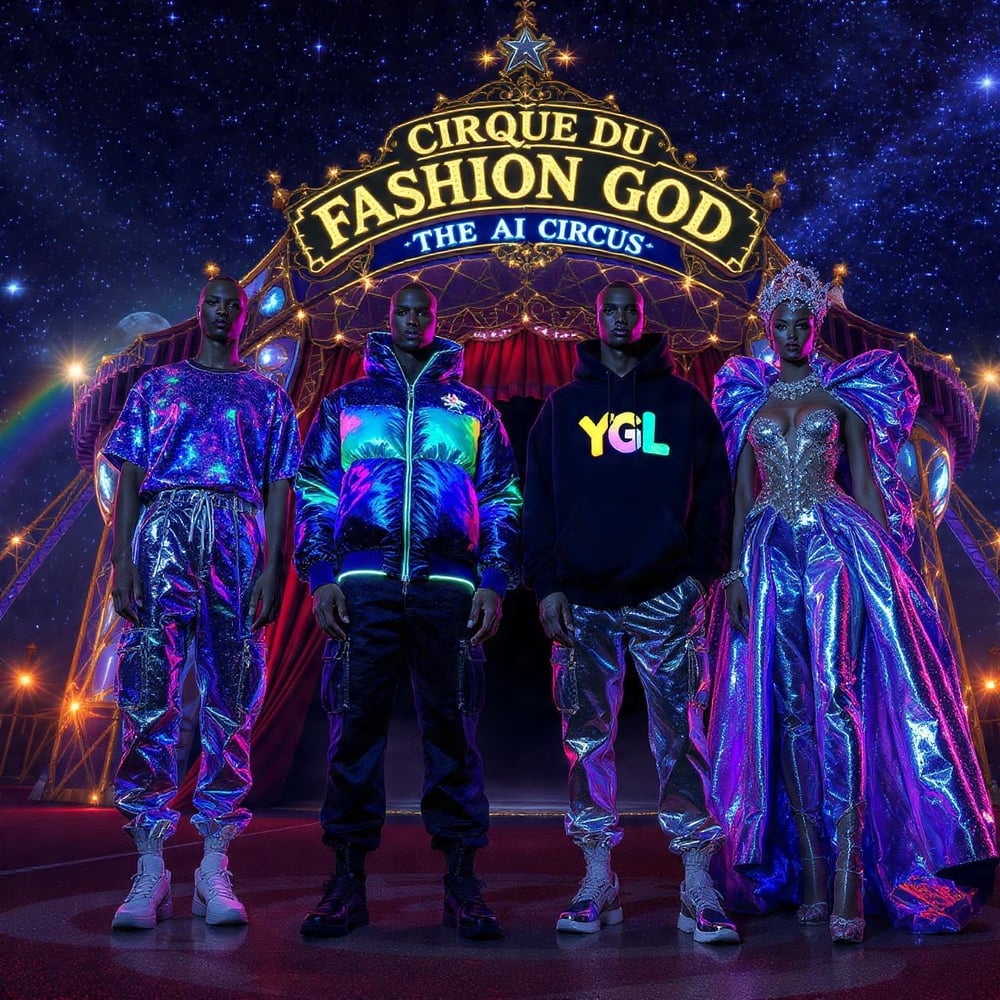 Image of YGL X GROK AI CIRQUE DU FASHION GOD