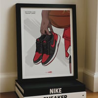 Image 2 of Sneaker Poster Air Jordan 1 Low “Bred” aka BANNED 2026