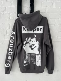 Image 2 of GREY WHITE Hoodie MEDIUM