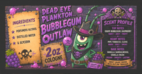 Image 3 of Dead Eye Plankton: Bubblegum Outlaw “Sweet grape smoke with outlaw swagger.” 🍇🔥🤠