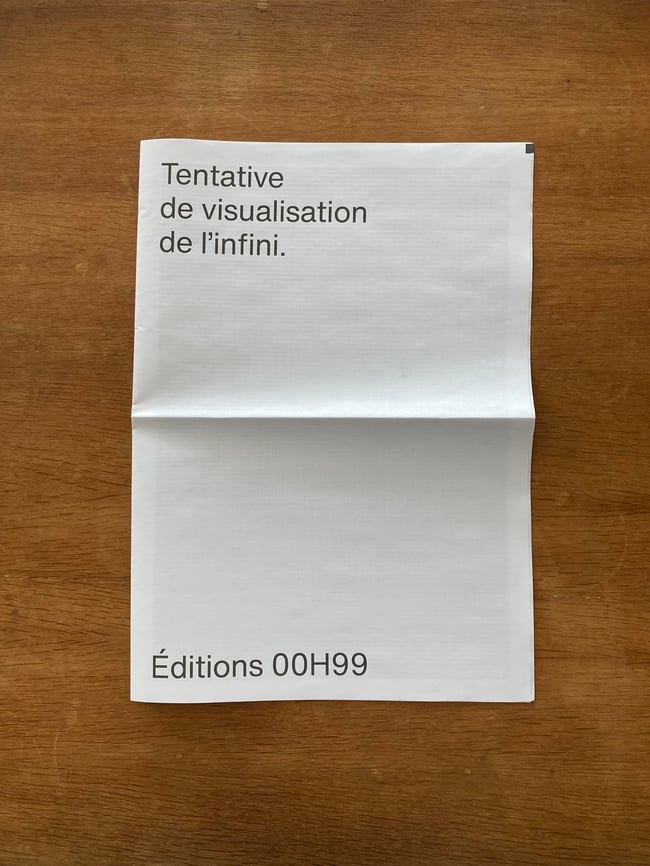 TENTATIVE DE VISUALISATION DE L'INFINI