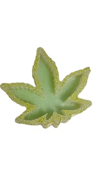 Image 2 of Leaf Shaped Ashtray Glow in the Dark