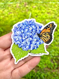 Image 2 of Hydrangea Flower Vinyl Sticker 