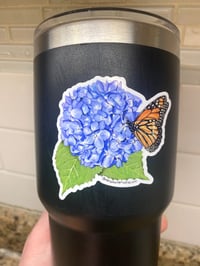 Image 3 of Hydrangea Flower Vinyl Sticker 