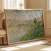 Image 1 of “Vétheuil” by Claude Monet – Impressionist Landscape Painting Print