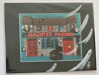 Funland Haunted Mansion  - Hand Decorated Print 