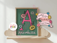 Image 2 of Personalised Initial Name Print