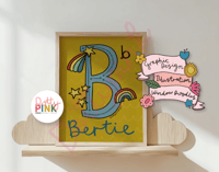 Image 3 of Personalised Initial Name Print