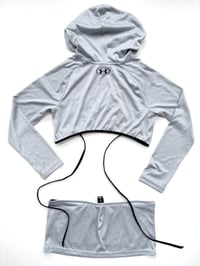Image 2 of TERROR VISION - Upcycled Under Armour hoodie + micro skirt set