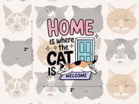 Home Is Where The Cat Is Sticker