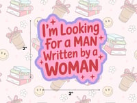 Looking For A Man Sticker