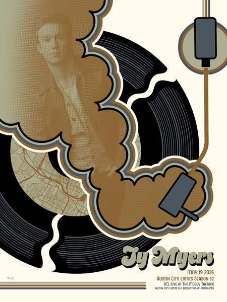Image of Ty Myers official limited edition show print, Austin City Limits 2026