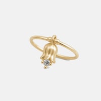 Image 1 of May Bell Flower Ring-Gold