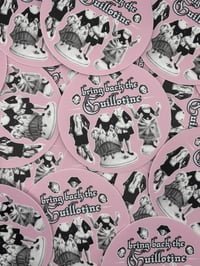 Image 1 of Pink Guillotine Sticker